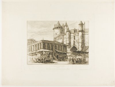 جراند شاتليه ، باريس ، ج. 1780 ، بعد رسم سابق بواسطة تشارلز ميريون