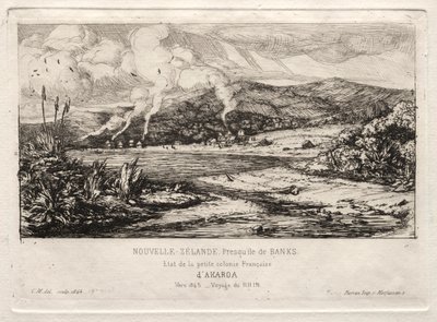 المستعمرة الفرنسية الصغيرة في أكاروا 1845 بواسطة تشارلز ميريون