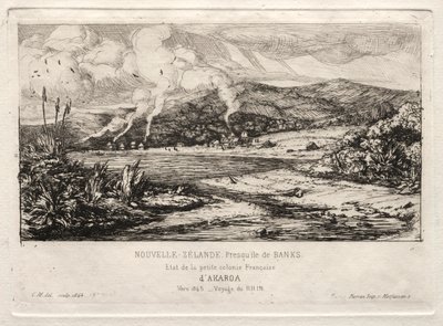 المستعمرة الفرنسية الصغيرة في أكاروا ، 1845 ، 1865. بواسطة تشارلز ميريون