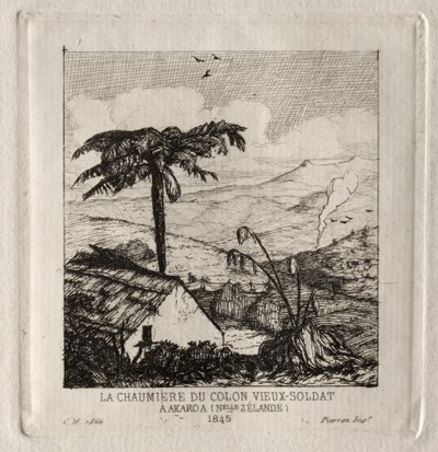 كوخ المستوطنين الجندي القديم في أكاروا ، 1845 ، 1866. بواسطة تشارلز ميريون
