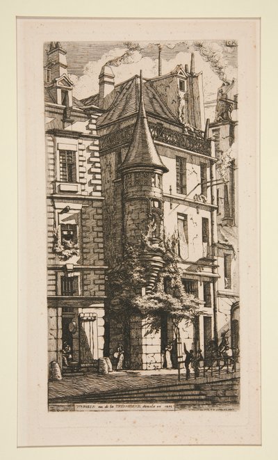 Tourelle ، Rue de la Tixeranderie (منزل به برج ، شارع de la Tixeranderie) بواسطة تشارلز ميريون