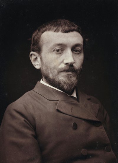 الألبوم الفني والسيرة الذاتية ، السنة الخامسة ، صالون 1885 ؛ صورة للرسام الفرنسي ألفريد هنري براموت (1852-1894) بواسطة Charles Michelez