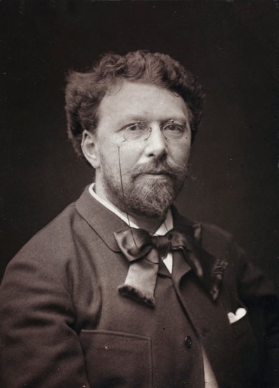 الألبوم الفني والسيرة الذاتية ، السنة الخامسة ، صالون 1885 ؛ صورة للرسام الفرنسي ألفريد بيير جوزيف أجاش (1843-1915) بواسطة Charles Michelez