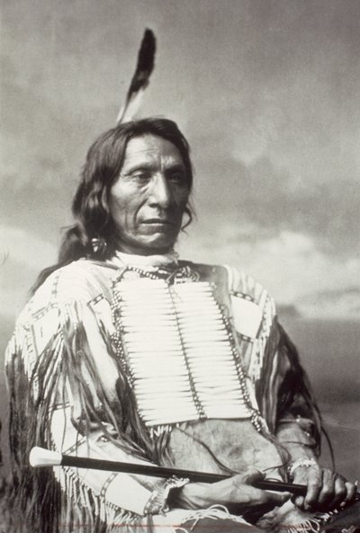 Red Cloud Chief (1822-1909) 1880 (b/w photo) بواسطة تشارلز ميلتون بيل