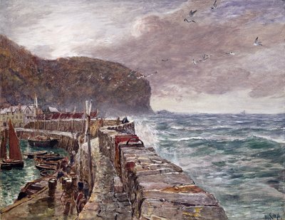Clovelly Pier بواسطة تشارلز نابير هيمي