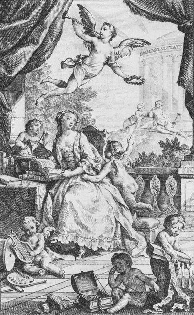 صورة مدام دي بومبادور ، كاليفورنيا. 1745. بواسطة تشارلز نيكولاس كوتشين
