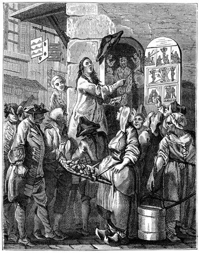 مغني الأناشيد ، 1885. بواسطة تشارلز نيكولاس كوتشين