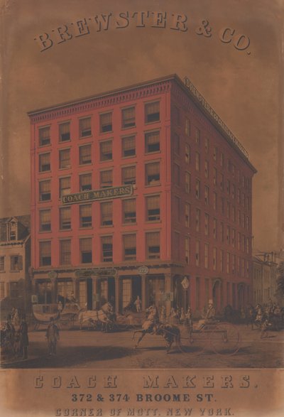 بروستر وشركاه كوتش ميكرز ، 372 و 374 شارع بروم ، كاليفورنيا. 1860-70 بواسطة تشارلز بارسونز
