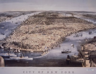 City of New York, printed and published by N. Currier بواسطة تشارلز بارسونز