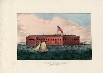 حصن سمتر: ميناء تشارلستون ، ساوث كارولينا ، حانة. بواسطة Currier und Ives ، c.1861 بواسطة تشارلز بارسونز