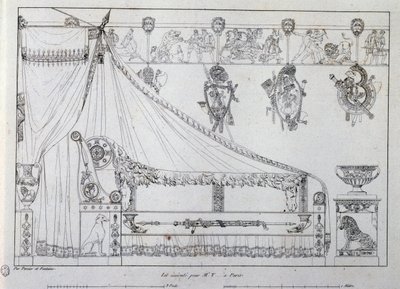 Bed made for Mr T from Paris بواسطة تشارلز بيرسييه