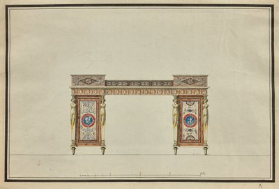 تصميم مكتب ، ج. 1800. بواسطة تشارلز بيرسييه