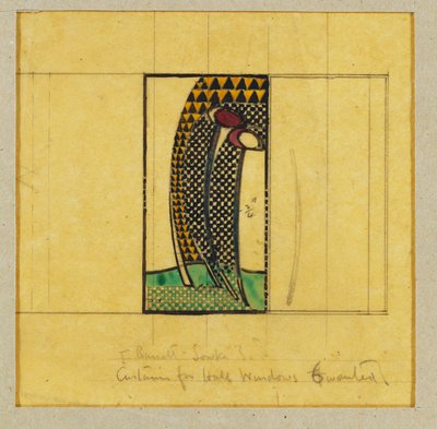 تصميم الستائر لنوافذ القاعة ، لـ WJ Bassett-Lowke ، 1916-17 بواسطة تشارلز ريني ماكينتوش