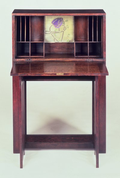 مكتب لغرفة النوم الزرقاء في Houshill ، 1904 (مفتوح ، انظر 45594 للمغلق) بواسطة تشارلز ريني ماكينتوش