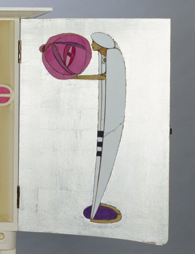 Figure in Arabian cloak and turban holding a lantern بواسطة تشارلز ريني ماكينتوش