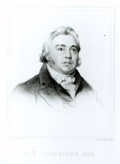 صورة صمويل تايلور كوليردج (1772-1834) منقوشة بواسطة هنري ماير (1782-1847) بواسطة تشارلز روبرت ليزلي