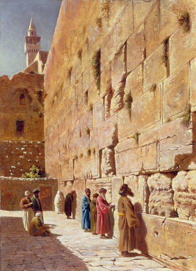 في حائط المبكى 1873 بواسطة تشارلز روبرتسون