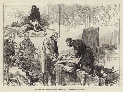 طريقة الدكتور هوارد في علاج الغرق على ما يبدو بواسطة Sir John Charles Robinson