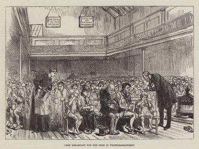 إفطار مجاني للفقراء في شارع وايتكوس بواسطة Sir John Charles Robinson