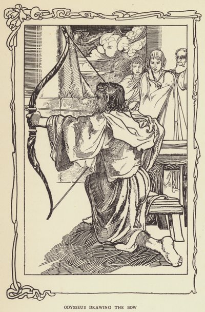 أوديسيوس رسم القوس بواسطة Sir John Charles Robinson