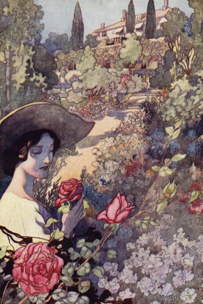Our Sentimental Garden: Summer (colour litho) بواسطة تشارلز روبنسون