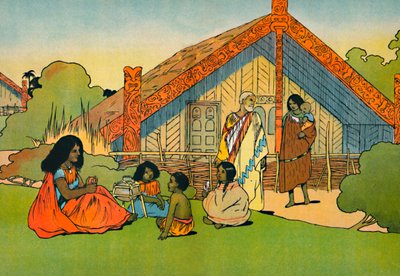 منزل الماوريين ، 1912 بواسطة تشارلز روبنسون