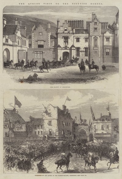 زيارة الملكة إلى الحدود الاسكتلندية بواسطة Sir John Charles Robinson