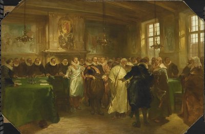 الأمير موريس من أورانج يستقبل وفداً من روسيا عام 1614 ، 1874 بواسطة تشارلز روتشوسن
