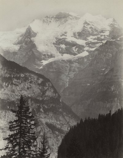 يونغفراو ، منظر من Mürren ، سويسرا ، ج. 1860s. بواسطة تشارلز سولييه