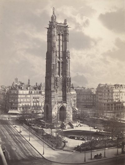 جولة سانت جاك لا بوشيري في باريس ، كاليفورنيا. 1867. بواسطة تشارلز سولييه