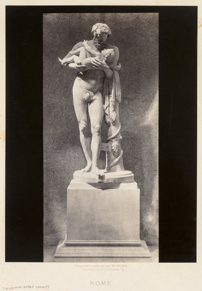 سيلينوس يحمل الطفل ديونيسوس ، متحف اللوفر ، باريس ، ج. 1860s. بواسطة تشارلز سولييه