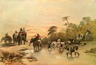 العودة من الخنازير في الهند ، 1840s ، 1901. بواسطة تشارلز ستيوارت هاردينج