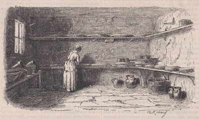 أحد منتجات الألبان ، من Le Magasin Pittoresque ، كاليفورنيا. 1852. بواسطة شارل تميسير