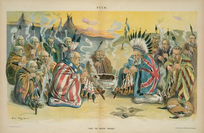دعونا نحصل على السلام ، 1896 (chromolithograph) بواسطة تشارلز تايلور