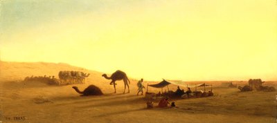 مخيم عربي بواسطة تشارلز تيودور فرير