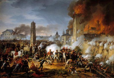 الهجوم والاستيلاء على ريغنسبورغ بواسطة الماريشال لانيس في 23/04/1809 رسم لتشارلز تيفينين (1764-1838) 1810 صن. 1،83x2،57 م بواسطة تشارلز ثيفينين