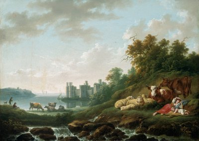 قلعة كارنارفون ، 1783-1840 بواسطة تشارلز تاون