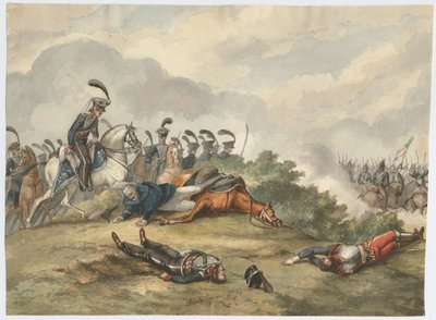 المارشال بلوخر في معركة ليني في 16 يونيو 1815 ، 1818 بواسطة تشارلز تورنر وارين