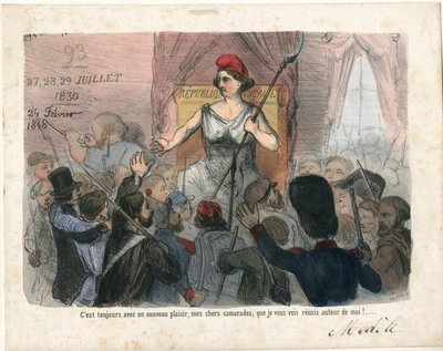 لو شاريفاري ، ساخرة في B & W. بواسطة تشارلز فيرنييه