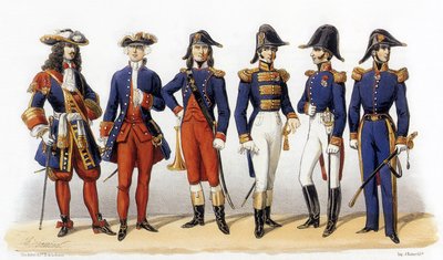 الزي الرسمي للجيش الفرنسي: ضباط البحرية بواسطة تشارلز فيرنييه