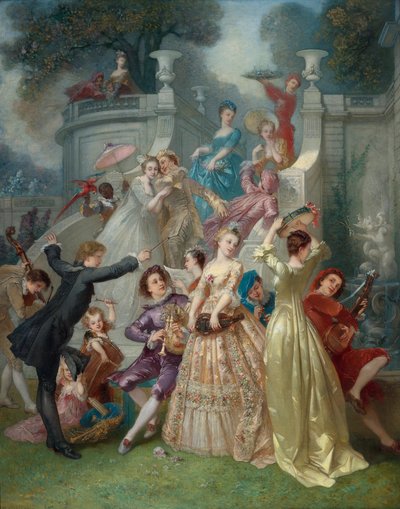 يا شباب! ربيع الحياة! يا ربيع! شباب العام! par Voillemot ، أندريه تشارلز (1823-1893). زيت على قماش ، مقاس: 163.5 × 131 ، مجموعة خاصة بواسطة تشارلز فوليموت