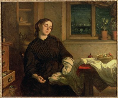 Home Dreams ، 1869 (زيت على قماش موضوعة على لوحة) بواسطة تشارلز ويست كوب