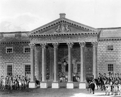 تتويج جورج الرابع في كارلتون هاوس ، محفورًا بواسطة روبرت هافيل الثاني ، 1824 بواسطة تشارلز وايلد