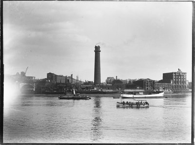 Shot Tower and Lead Works، Belvedere Road، Lambeth، Greater London Authority، 1936. بواسطة تشارلز وليام بريكيت