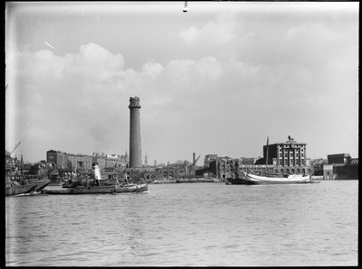 Shot Tower and Lead Works، Belvedere Road، Lambeth، Greater London Authority، 1936. بواسطة تشارلز وليام بريكيت