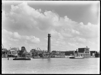 Shot Tower and Lead Works، Belvedere Road، Lambeth، Greater London Authority، 1936. بواسطة تشارلز وليام بريكيت
