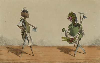 تنفيذ الرسوم المتحركة ، اللوحة 2 ، مخصصة للنجارين والبستانيين في بريطانيا العظمى ، c.1811 (النقش الملون يدويًا) بواسطة تشارلز ويليامز