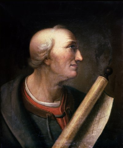 صورة لأميريغو فيسبوتشي (1452-1512) 1816 بواسطة تشارلز ويلسون بيل