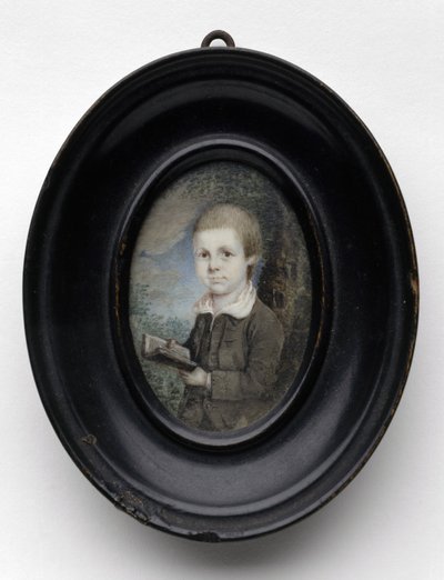 صورة لصبي صغير ، ج. 1768 (ألوان مائية على العاج) بواسطة تشارلز ويلسون بيل