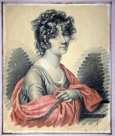 صورة للكونتيسة فارفارا إيفانوفنا غوليتسينا (-1804) ، ني شيبوفا - عمل لكارل فون هامبلن (1794-بعد 1880) ، فحم ، باستيل وتفاؤل على ورق مقوى (25 × 22 سم) ، حوالي 1820 - (صورة للكونتيسة فارفارا إيفانوفنا جوليتسينا ، ولد شيبوفا ، فحم ، بواسطة تشارلز دي هامبلن